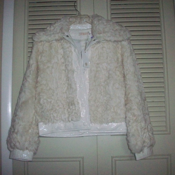 NWT Tory Burch Camilla Genuine Shearling Fur Jacke - Picture 1 of 7